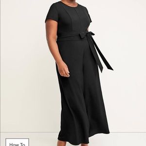 LENA WIDE LEG CROP JUMPSUIT